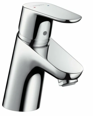 Смеситель для раковины Hansgrohe Focus 70 LowFlow однорычажный, фиксированный, длина излива 10,1 см, керамический, латунь, цвет хром, без сливного набора, хромированный