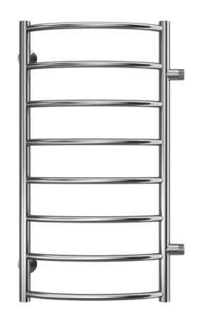 Полотенцесушитель 400х800 Terminus Классик П8 водяной, нержавеющая сталь, боковое подключение, межосевое расстояние 500 мм