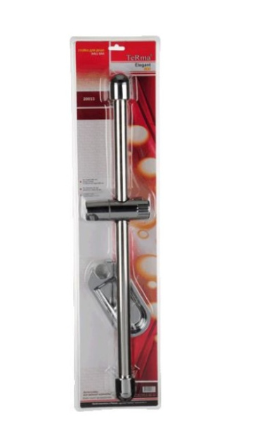 Душевая стойка Melodia della vita с мыльницей D25 мм, L=600 мм, нержавеющая сталь, ABS пластик, хром MKP20033BL