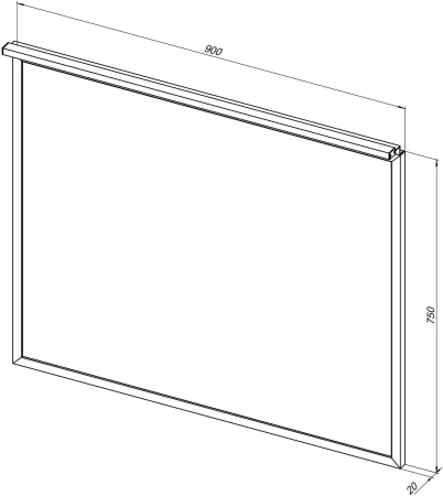 Зеркало Allen Brau Priority 90х75х2 см с подсветкой, прямоугольное, подвесное/настенное, цвет рамы латунь браш, для ванной комнаты