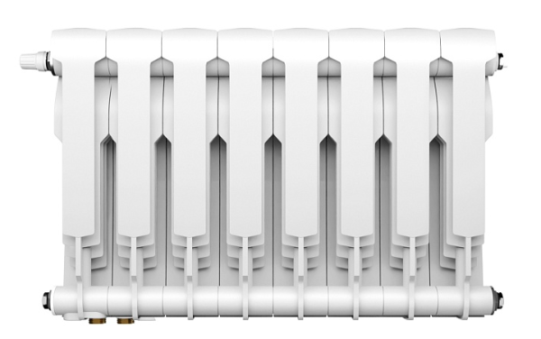 Радиатор Royal Thermo BiLiner 350 /Bianco Traffico VDR - 8 секц. нижнее подключение БЕЛЫЙ