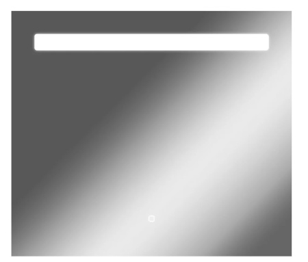 Зеркало Домино Good Light 80, 80х70 см, с LED/ЛЕД-подсветкой, прямоугольное, выключатель сенсорный, для ванны, навесное/подвесное/настенное, дизайнерское