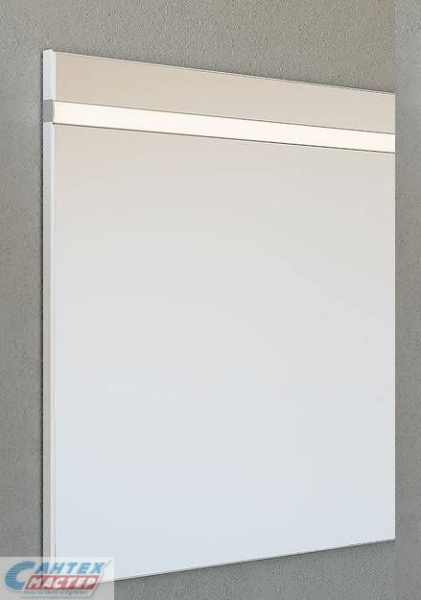 Зеркало Aqwella Майами 70, 75х65х2, белый, с LED/ЛЕД-подсветкой, прямоугольная,  для ванны
