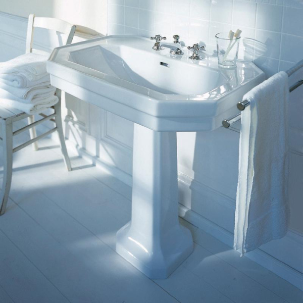 Раковина DURAVIT Happy D.2, 60х46х17 см, встраиваемая сверху, прямоугольная, санфарфор, цвет белый, 1 отверстие под смеситель, слив/перелив