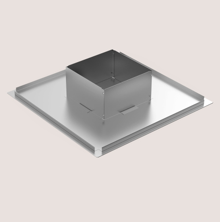 Разделка потолочная DN115/200, 940х940 мм Теплодар (СНИП) универсальная, для трубы дымохода