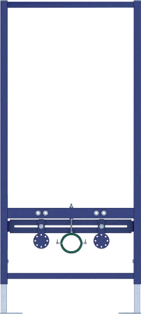 Инсталляция Aquatek Standart 50, система для подвесного биде, комплект, размеры рамы (каркас) 500х90х1150 мм, подвод воды: снизу