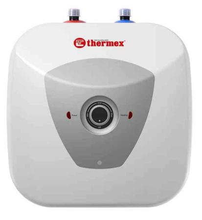 Водонагреватель Thermex H 5 U (pro), 5 л, электрический, настенный, вертикальный, накопительный тип, 1,5 кВт, 290х275х310 мм, 230 В, (цвет белый, округлый), подводка верхняя, (бойлер, водогрей), биостеклофарфор