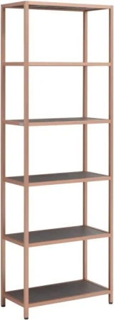 Стеллаж Allen Brau Liberty 600х308х1800 мм напольный, открытые полки, цвет медь браш, в ванную комнату, металл