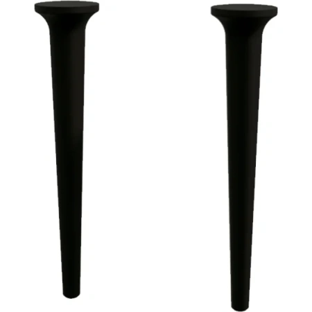 Ножки Cezares Idra для тумбы и пенала, 2 шт. размер 9х9х43 см дерево, цвет черный матовый (Nero opaco)