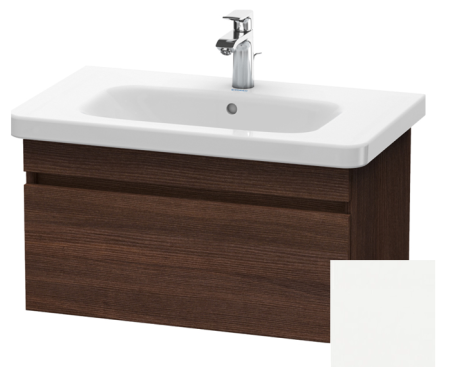 Тумба/шкафчик для консоли/столешницы Duravit DuraStyle под раковину 80х47,8х51,2 см, подвесная, ДСП, цвет: каштан темный/белый матовый, 1 выдвижной ящик, прямоугольная
