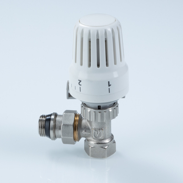 Комплект клапан с головкой термостатической VALTEC угловой 1/2" VT.047.N.04