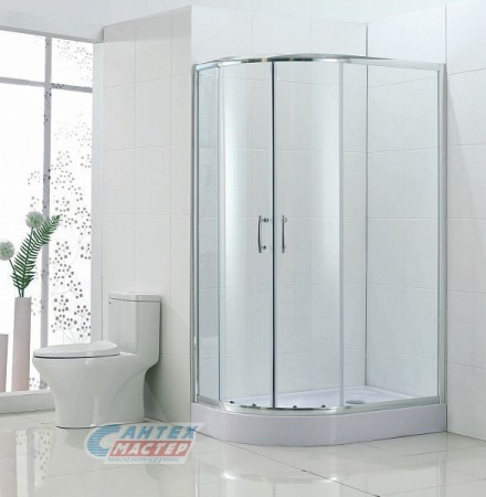 Душевой уголок BandHours Anis 812 L 80х120х205 см, с низким поддоном, асимметричный, левый, без крыши, раздвижной, акриловый,  стеклянный, пластиковый, белый профиль, без антискольжения, комплект, для душа, ванной, квартиры, дома, дачи, размеры, метр