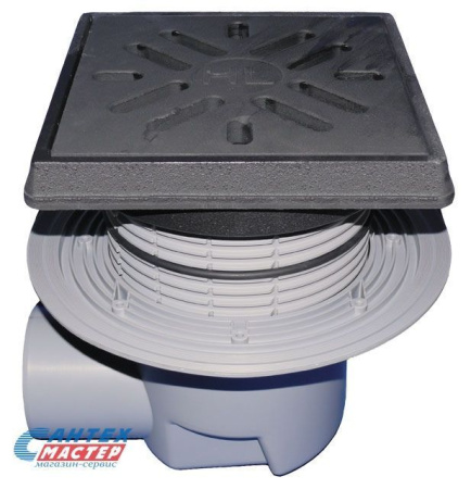 Дворовый трап Ду110 с горизонтальным выпуском, HL 615.1W