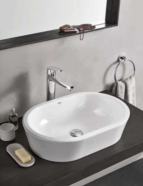 Смеситель для раковины Grohe Eurodisc Cosmopolitan однорычажный, излив длина 179 мм, керамический, латунь, цвет хром, 23432000