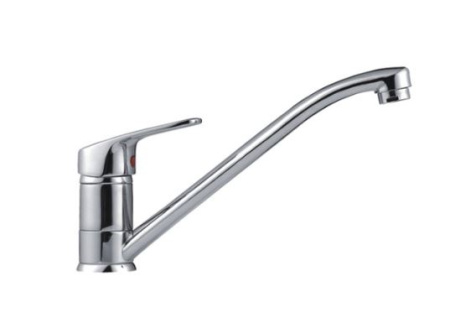 Смеситель для кухни/мойки Maxonor, однорычажный, поворотный, керамический, длина излива 175 мм, латунь, цвет хром