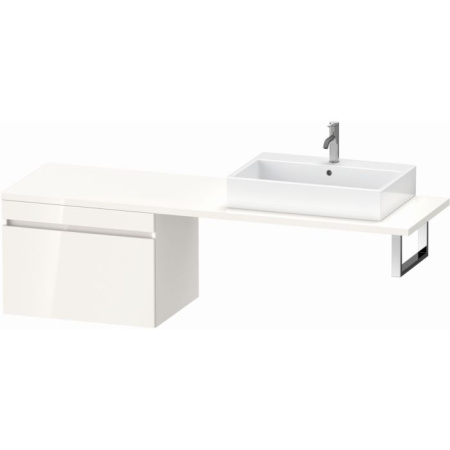 Тумба/шкафчик для консоли/столешницы Duravit DuraStyle под раковину 70х54,8х51,2 см, подвесная, ДСП, цвет: белый глянец, 1 выдвижной ящик, прямоугольная