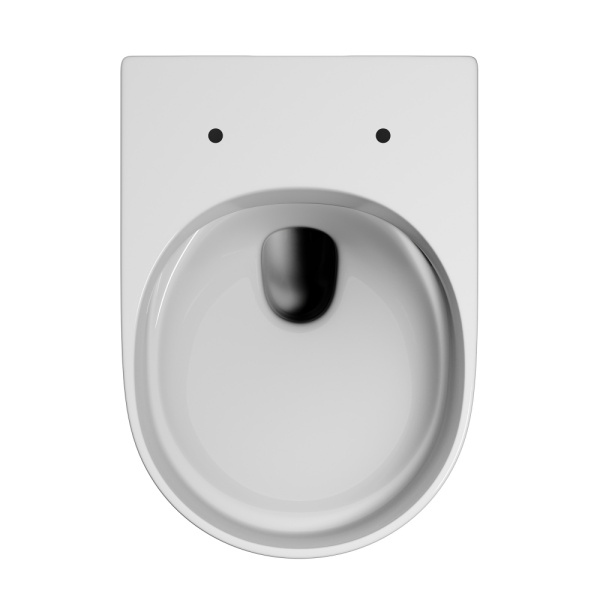 Унитаз подвесной ABBER Ultra 515х360х360 мм цвет белый, горизонтальный (прямой) выпуск, смыв каскадный, с ультратонким ободком, система антивсплеск, с сиденьем микролифт, дюропласт AC1301