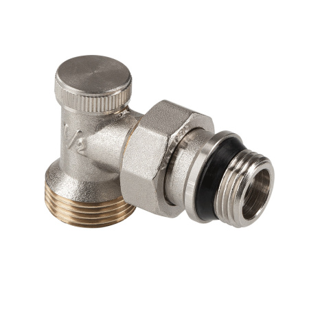 Клапан настроечный VALTEC 1/2"х3/4" вр/нр угловой с самоуплотняющимся полусгоном и переходом на евроконус VT.019.NER.04
