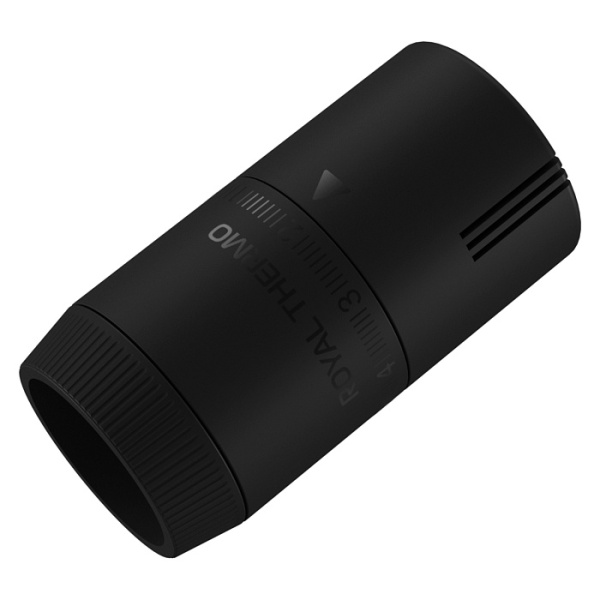 Термоголовка Royal Thermo Design М30х1,5 жидкостная ЧЕРНАЯ, для радиатора отопления, диапазон настройки +7 до +28 °С RATHDN13015BS (Роял Термо) (черный) Термоголовка Royal Thermo Design М30х1,5 жидкостная ЧЕРНАЯ, для радиатора отопления, диапазон настройки +7 до +28 °С RATHDN13015BS (Роял Термо) (черный)