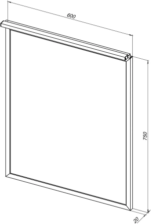 Зеркало Allen Brau Priority 60х75х2 см с подсветкой, прямоугольное, подвесное/настенное, цвет рамы серебро браш, для ванной комнаты