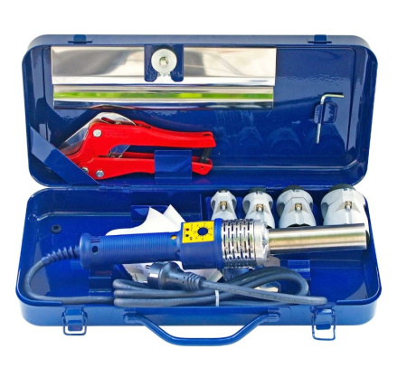 Паяльник DYTRON POLYS MINI P-4a 16-63 мм, 650 Вт, (стержневой) насадки тефлоновые, ножницы, кейс, для полипропиленовых труб, ПП, ПЭ, ПВДФ, ПНД