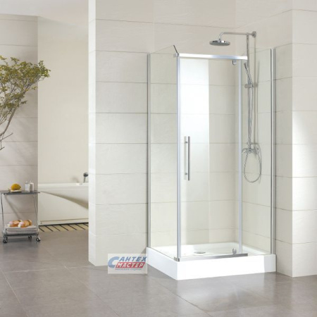 Душевое ограждение Sole Quadro 90х120х190 профиль хром прозрачное стекло