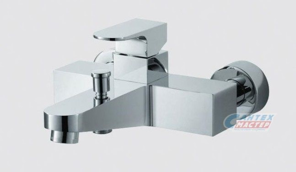 Смеситель для ванны/душа Zeegres Z.Roy однорычажный, керамический, настенный, излив фиксированный 226 мм, латунь, цвет хром, короткий, универсальный, горизонтальный, рычажный, кран, комплект, сантехника, размер, характеристики, высота, расстояние