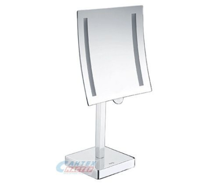 Зеркало с 3-х кратным увеличением Wasserkraft K-1007 настольное LED-подсветка хром