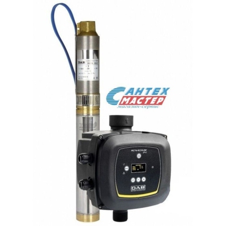 Насос погружной DAB MICRA HS 2/5, 2.5 м³/ч, напор 80 м, 2.0 кВт, с нижним забором (скважинный, колодезный), с блоком управления, центробежный, многоступенчатый, электрический, нержавеющая сталь, для скважины, бытовой, для чистой воды, водоснабжения 