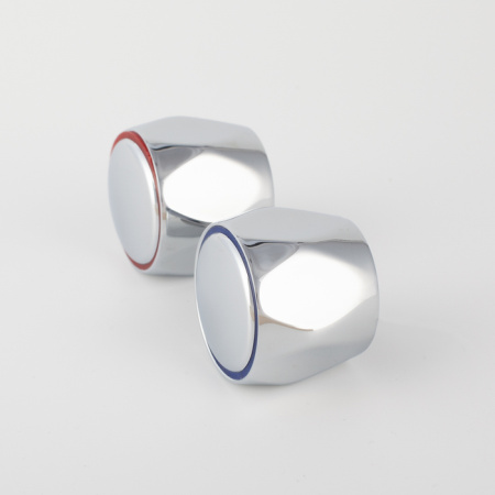 Маховик для смесителя IDDIS Optima Home, 8x24, круглый, хром, комплект, 2 шт, сплав металлов, комплект, ручки для смесителя