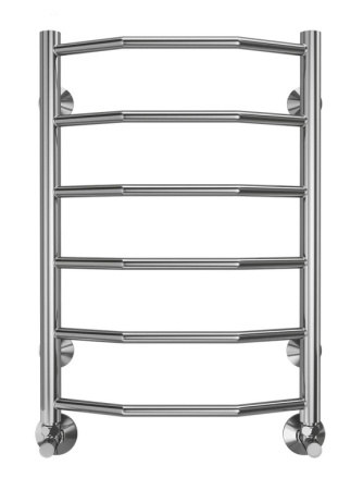 Полотенцесушитель 400х600 Terminus Виктория П6 водяной, нержавеющая сталь, нижнее подключение, межосевое расстояние 400 мм