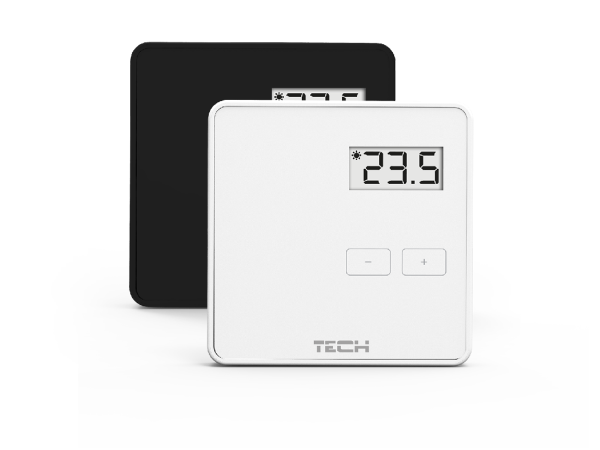 Терморегулятор STOUT TECH R-9B температурный (для L-9R) проводной (черный) двухпозиционный, комнатный, для систем электрического теплого пола, термостат электронный, программируемый, с жк дисплеем, аналоговый, температуры, с таймером