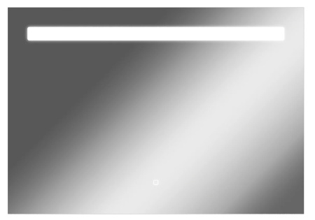 Зеркало Домино Good Light 100, 100х70 см, с LED/ЛЕД-подсветкой, прямоугольное, выключатель сенсорный, для ванны, навесное/подвесное/настенное, дизайнерское