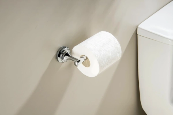 Держатель для туалетной бумаги Aquatek Классик без крышки, цвет хром, настенный, латунь, форма округлая, для туалета/ванной