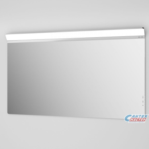 Зеркало Am.Pm Inspire 2.0 120, 120,7х80,4х21 см с LED/ЛЕД-подсветкой, прямоугольное, с антизапотеванием, выключатель сенсорный, для ванны