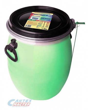 Теплоноситель Thermagent EKO -30, 45 кг, зеленый (бытовой антифриз), для системы закрытой отопления и охлаждения, системы теплых полов частного загородного дома, состав пропиленгликоль, температура -30°C (Термагент)