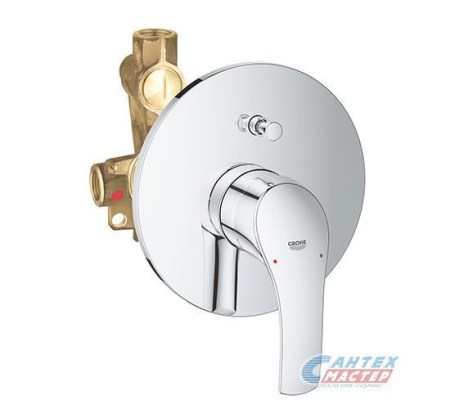 Смеситель для ванны Grohe Eurosmart New скрытого монтажа хром 33305002 Смеситель для ванны Grohe Eurosmart New скрытого монтажа хром 33305002