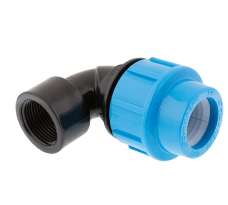 Угольник ПНД 32х1" вр Джилекс, 90 градусов, переходной, пластиковый, полипропилен, пэ, фитинг компрессионный (обжим) для труб