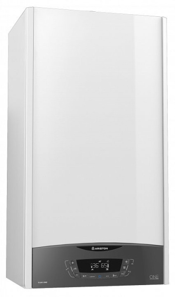 Котел газовый ARISTON CLAS ONE SYSTEM 35 RDC (350 кв.м) 35 кВт мощность, конденсационный, одноконтурный, (1х), настенный, с закрытой камерой сгорания, для отопления, водяного теплого пола, горячей воды, ГВС, водоснабжения частного жилом дома