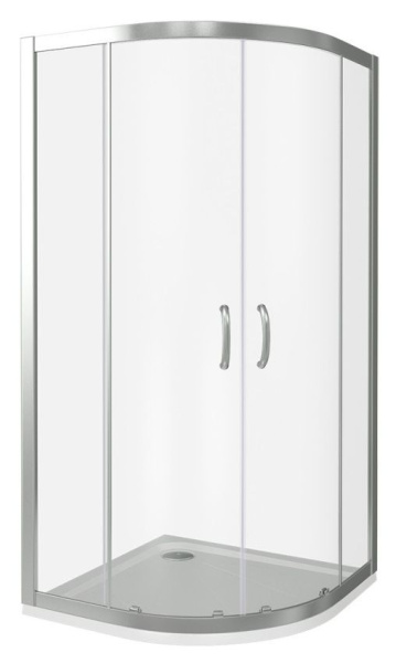 Душевое ограждение BAS Infinity R-100-C-CH 100х185 прозрачное стекло
