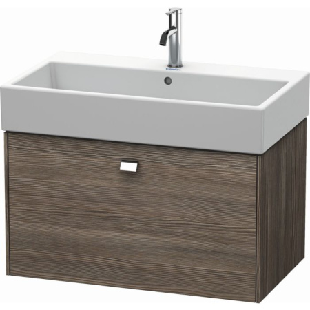 Тумба/шкафчик для консоли/столешницы Duravit Brioso под раковину 82х48х44,2 см, подвесная, ДСП, цвет: сосна терра/хром, 1 выдвижной ящик, прямоугольная