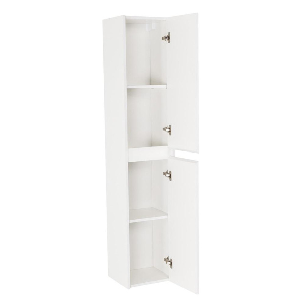 Пенал BelBagno Kraft, 33х30х160 см, подвесной, правый, 2 распашные двери/2 полки внутри, механизм доводчика, цвет белый матовый, в ванную комнату