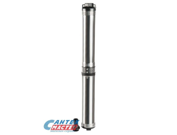 Насос погружной Unipump ECO MIDI-4, 3 м³/ч, напор 113 м, 1.1 кВт, с нижним забором (скважинный, колодезный) центробежный, многоступенчатый, электрический, нержавеющая сталь, для скважины, бытовой, для чистой воды
