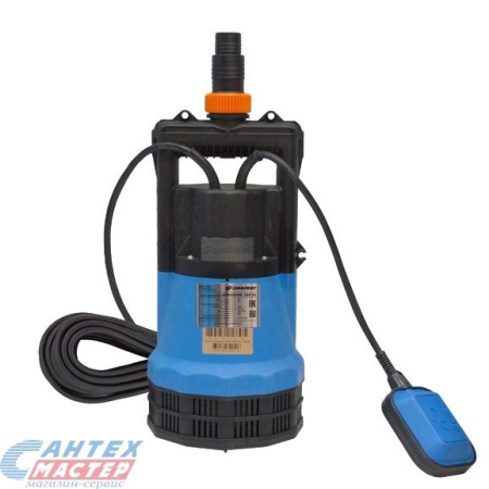 Насос погружной Джилекс Дренажник 200/25, 12 м³/ч, напор-25 м, 1.2 кВт  дренажный, с нижним забором (фекальный, канализационный), с поплавком, центробежный, электрический, для откачки чистой, грязной (до 40 мм) воды