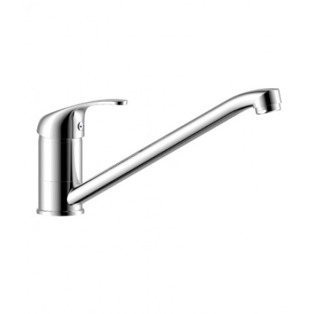 Смеситель для кухни/мойки Rossinka, однорычажный, поворотный, керамический, длина излива 225 мм, латунь, цвет хром