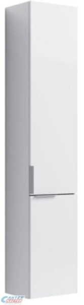 Пенал Aqwella Бриг П3, 150х30х24 см, подвесной, (левый/правый/универсальный), с дверцей, с полками, цвет белый, в ванную комнату