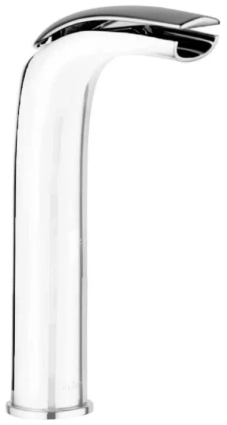 Смеситель для раковины Webert Aria однорычажный, неповоротный, каскадный высокий излив, длина 145 мм, латунь, цвет белый