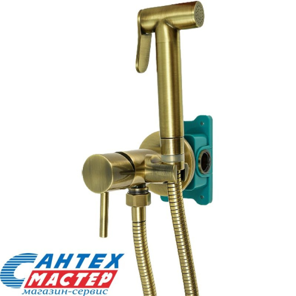 Гигиенический душ ALMAes Benito со смесителем, бронза AL-859-09