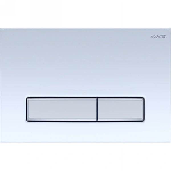 Комплект Aquatek Либра смывной бачок INS-0000019, унитаз напольный AQ1908N-00 с тонким сиденьем soft-close, кнопка белая KDI-0000030