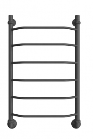 Полотенцесушитель Двин E 80/50, водяной (1"-1/2" К3  графит), универсальное подключение, нержавеющая сталь, настенный, форма лесенка, цвет графит, к отоплению и ГВС, для отопления, обогрева в ванной